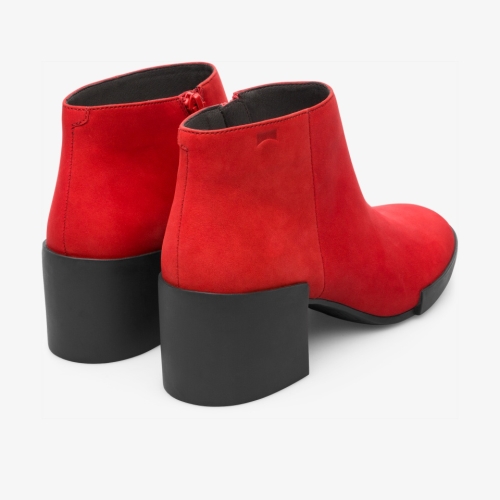 Camper Lotta Womens Ankle Boots US-71625 Red Online Shop